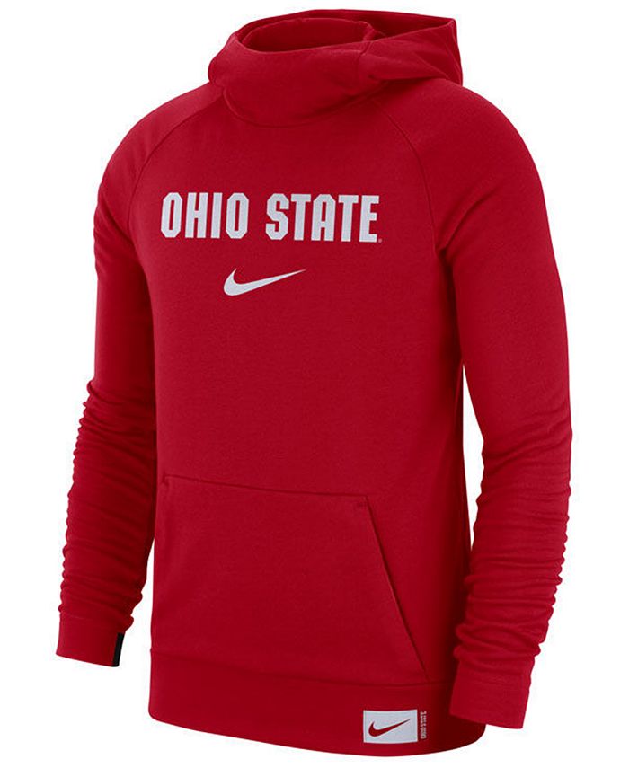 Nike Men's Ohio State Buckeyes Dri-FIT Stadium Hooded Sweatshirt ...