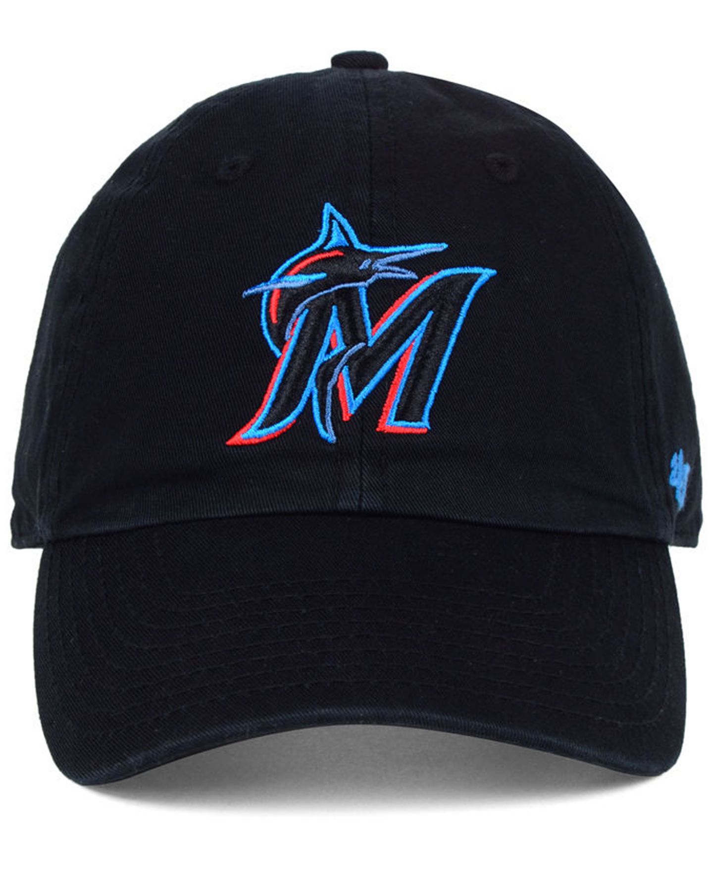 Мужская кепка '47 Brand Miami Marlins On-Field Replica Clean UP — фото 2