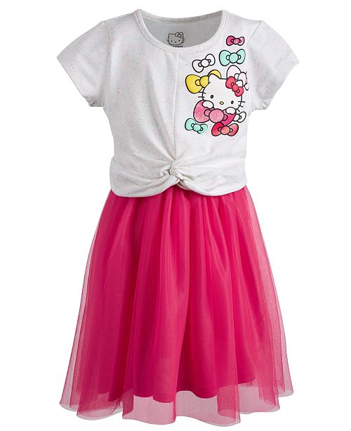 Hello Kitty Toddler Girls Graphic Print Mesh Dress Reviews All