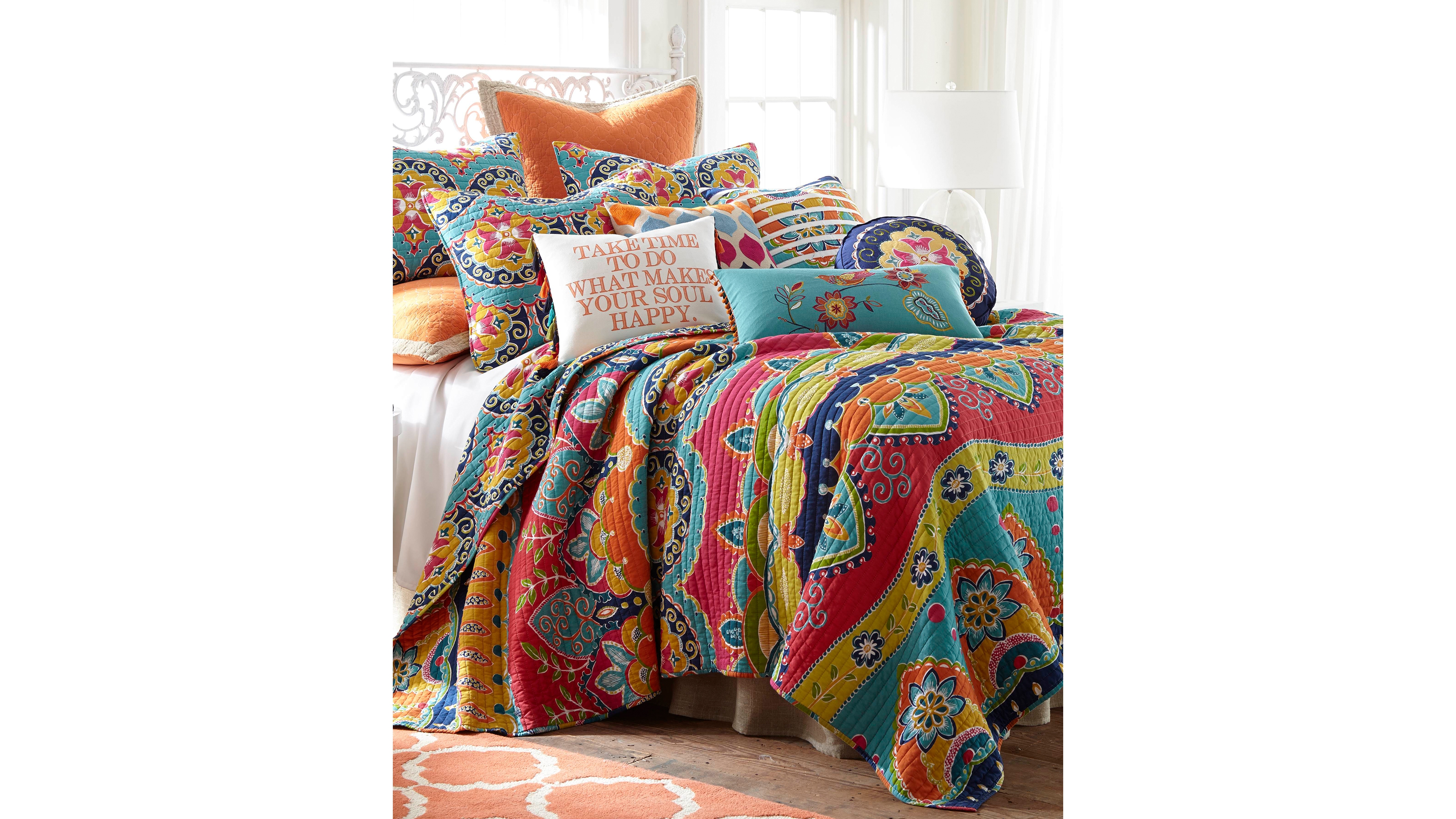 Levtex Amelie Boho Vibrant 3-Pc. Quilt Set, King