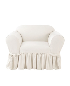 Sure Fit Essential Twill 1 Piece Slipcover In White