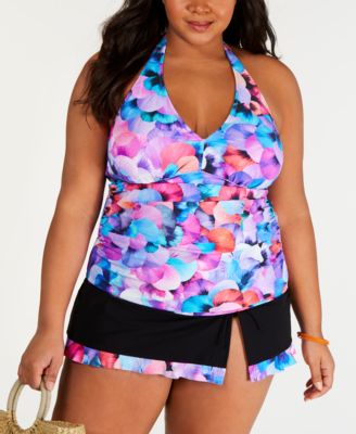 plus size tankinis with skirts