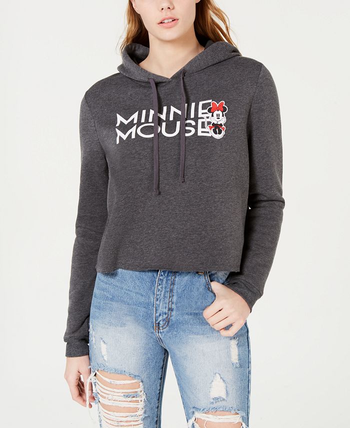 Minnie mouse cropped hoodie on sale