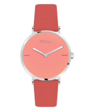 image of Furla Women-s Giada White Dial Calfskin Leather Watch
