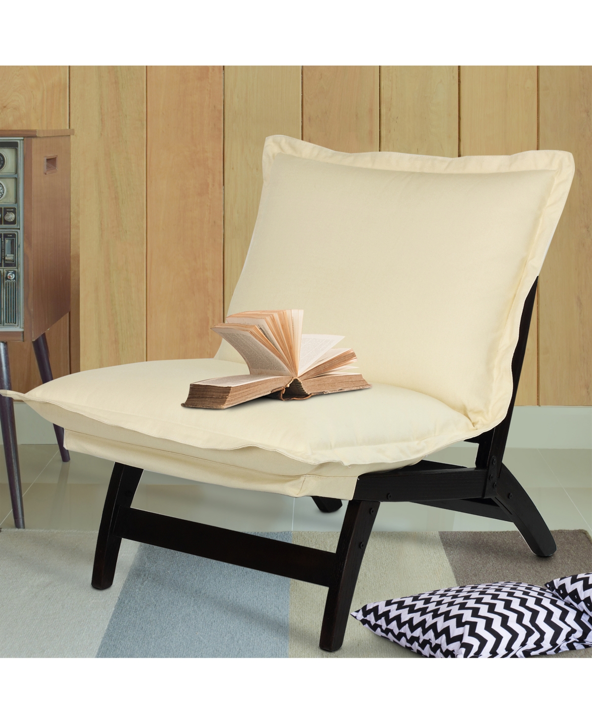 Yu Shan Casual Folding Lounger Chair In Coffee Bea