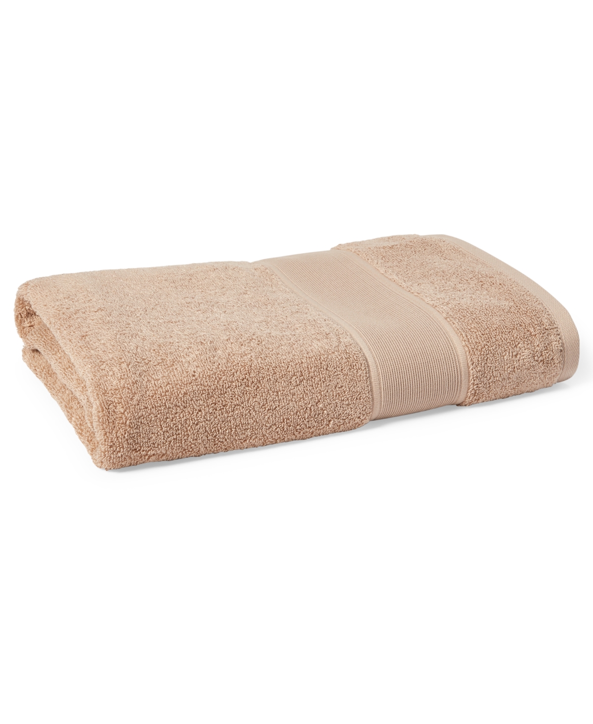 Ralph Lauren Sanders Solid Antimicrobial Cotton Bath Towel, 30" X 56" Bedding In Tan/beige