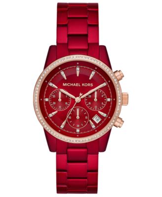 michael kors watches red