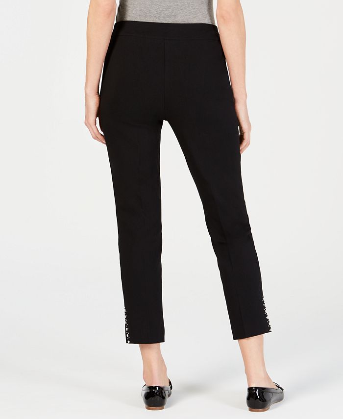 JM Collection Mirror-Trim Ankle Pants, Created for Macy's - Macy's