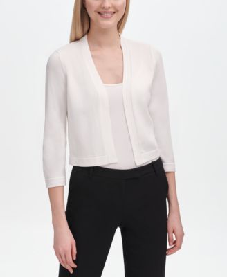 calvin klein open front cardigan