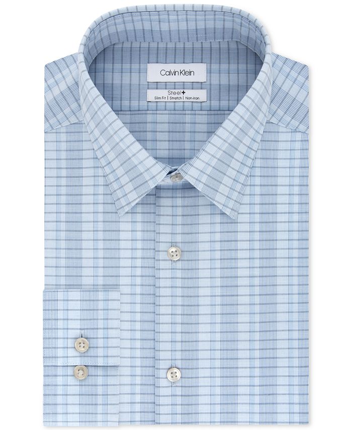 Calvin Klein Steel Slim Non Iron Broadcloth Check main image 1