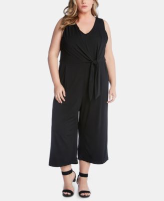 karen kane tie front jumpsuit