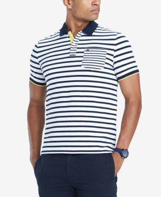 Tommy Hilfiger - Men's Giorgio Custom-Fit Stretch Stripe Polo