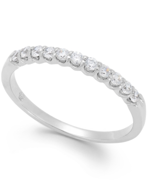 image of Diamond Scalloped Band in 14k White Gold (1/4 ct. t.w.)
