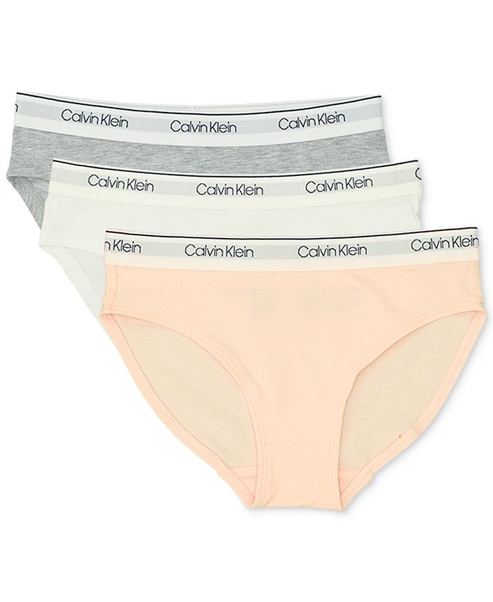 Artistiek censuur Pakistaans Calvin Klein Little & Big Girls 3-Pack Bikini Brief Underwear - Macy's