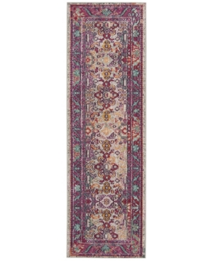 Safavieh Crystal Light Blue and Fuchsia 2'2