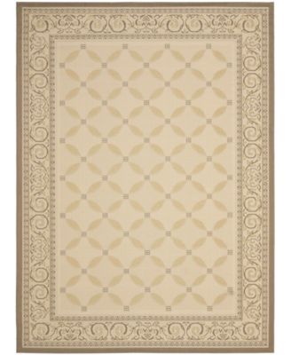 Courtyard CY7107 Beige and Dark Beige 8' x 11' Outdoor Area Rug