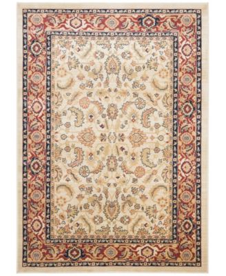 Courtyard CY7133 Beige and Dark Beige 5'3" x 7'7" Sisal Weave Outdoor Area Rug