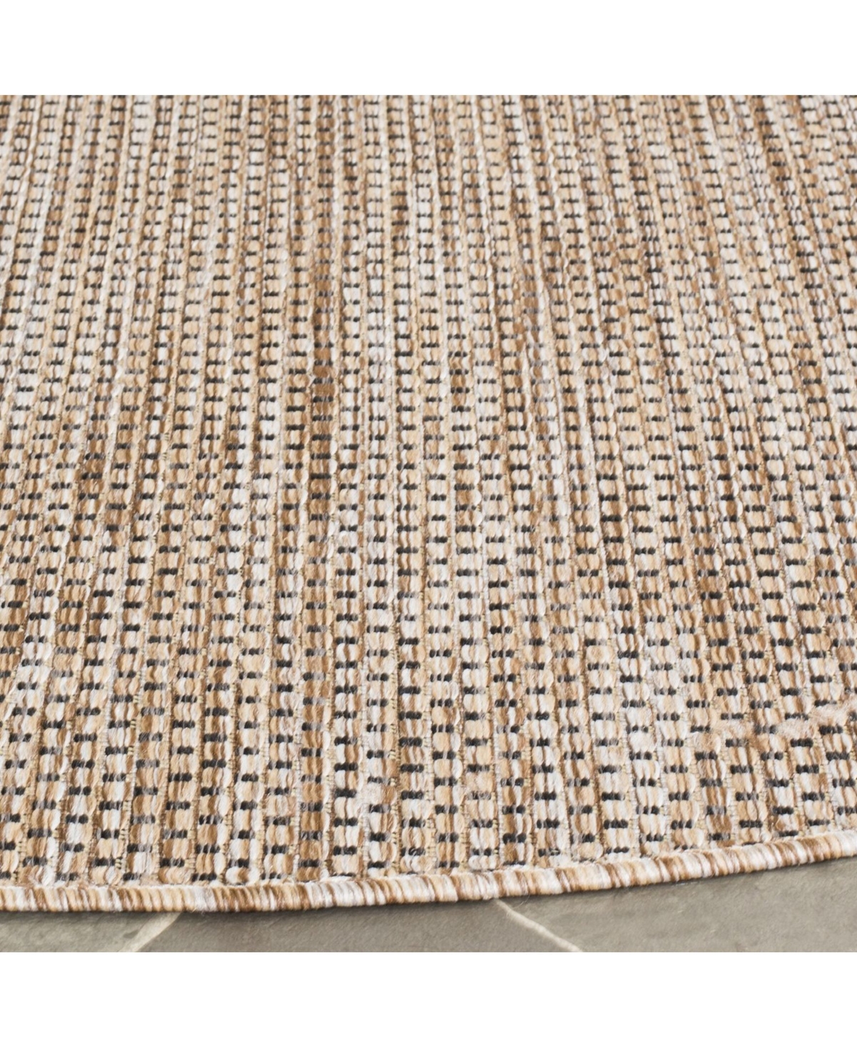 Safavieh Courtyard CY8521 Natural and Black 6'7