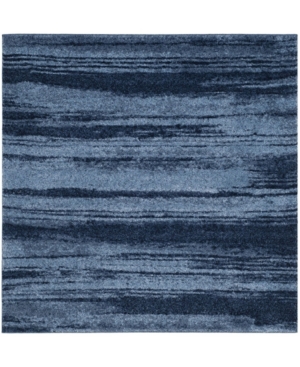 Safavieh Retro Light Blue and Blue 6' x 6' Square Area Rug