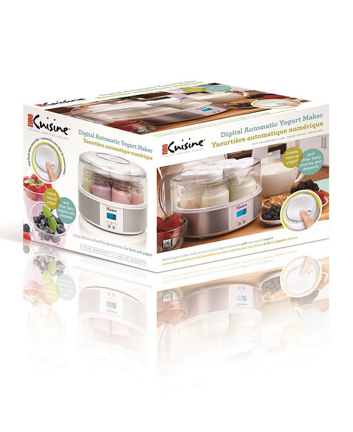 EuroCuisine Euro Cuisine YMX650 Digital Yogurt Maker With 7 Glass