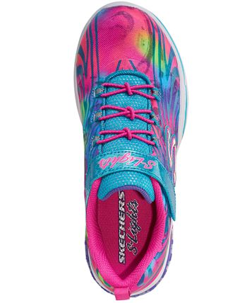 Skechers Little Girls S Lights Power Petals Flowerspark Slip