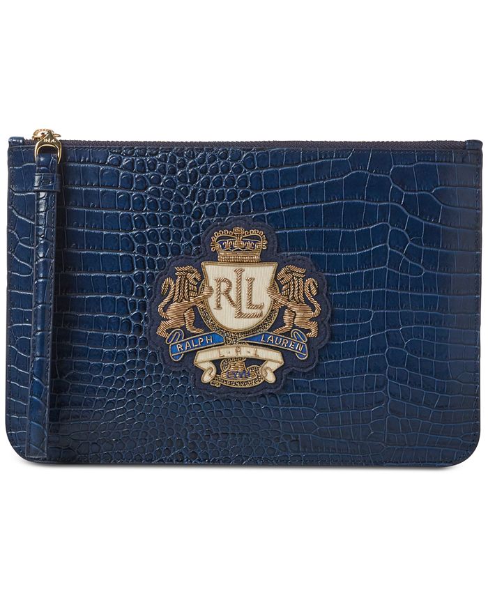 Lauren Ralph Lauren Dryden Leather Wristlet Macy s