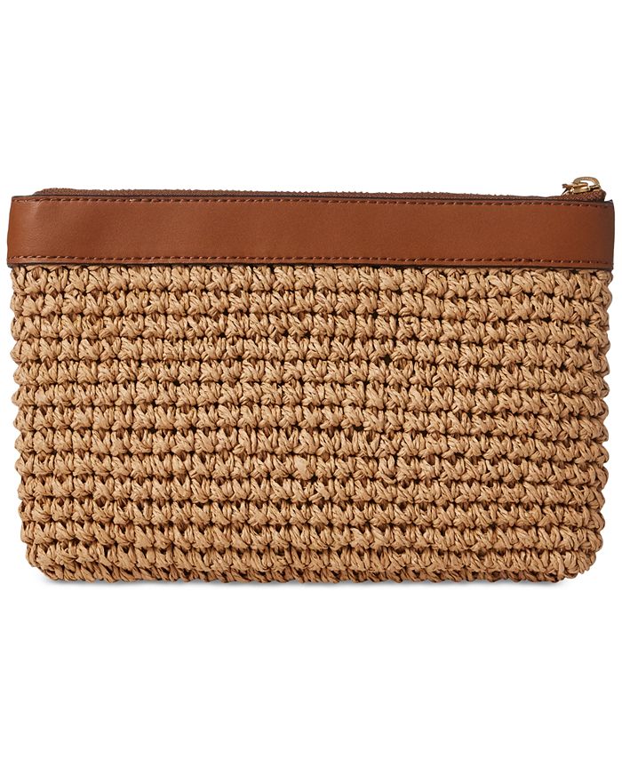 Lauren ralph lauren shop tolton crochet straw tote