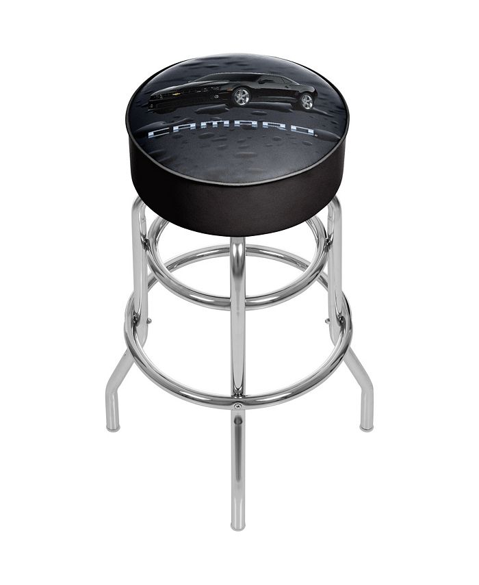 Trademark Global Black Camaro Padded Bar Stool Macy's