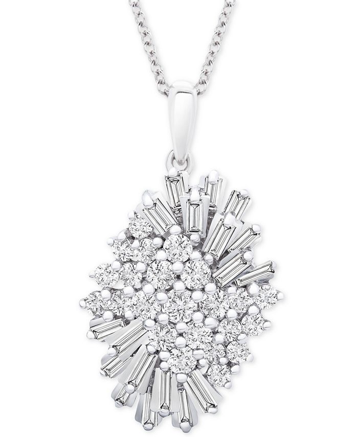 Wrapped in Love Diamond 1 ct. t.w. Starburst Pendant Necklace in