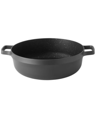 GEM 11" Nonstick Two-Handle Saute Pan 4.9Qt., Black, Glass Lid