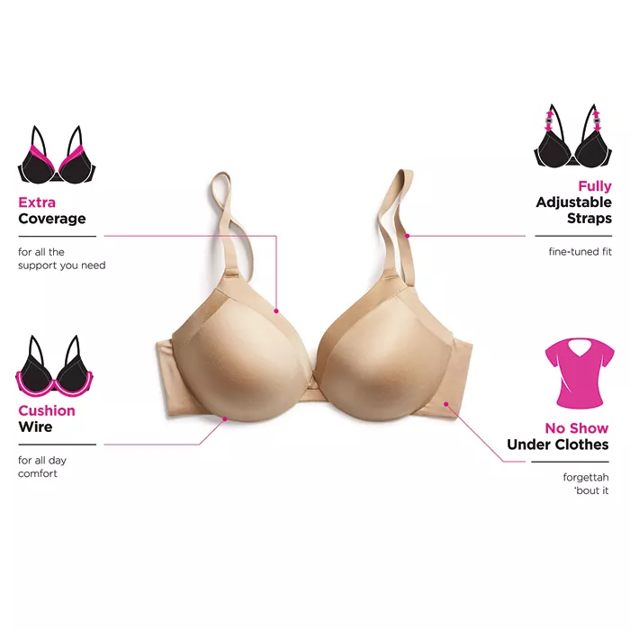 Comfort Devotion Extra Coverage Shaping Underwire Bra 9436 - thumbnail 3