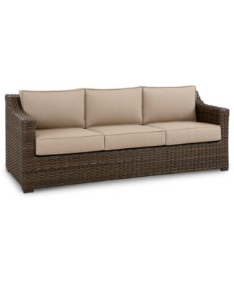 rattan 3 seater sofa and 2 chairs