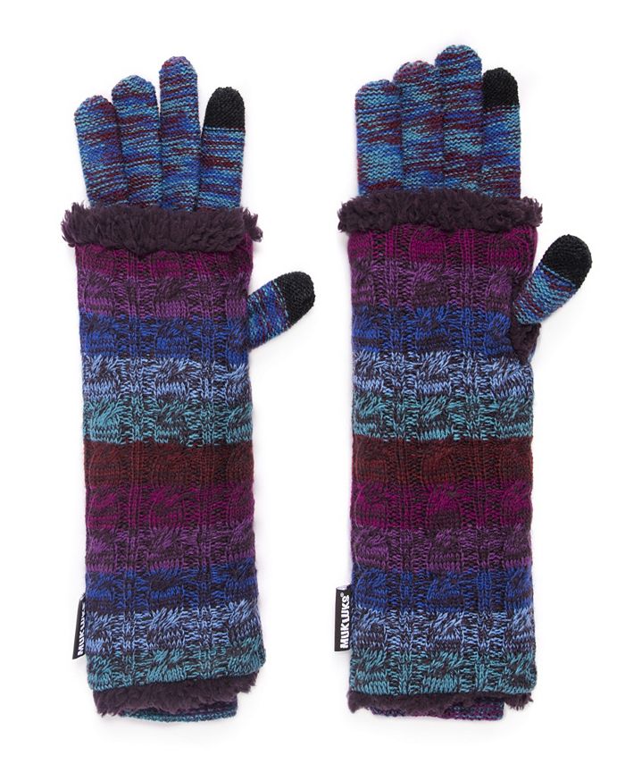 Set Sciarpa Cappello Guanti E Riscaldabraccia Muk Luks Eternity Donna Multicolore