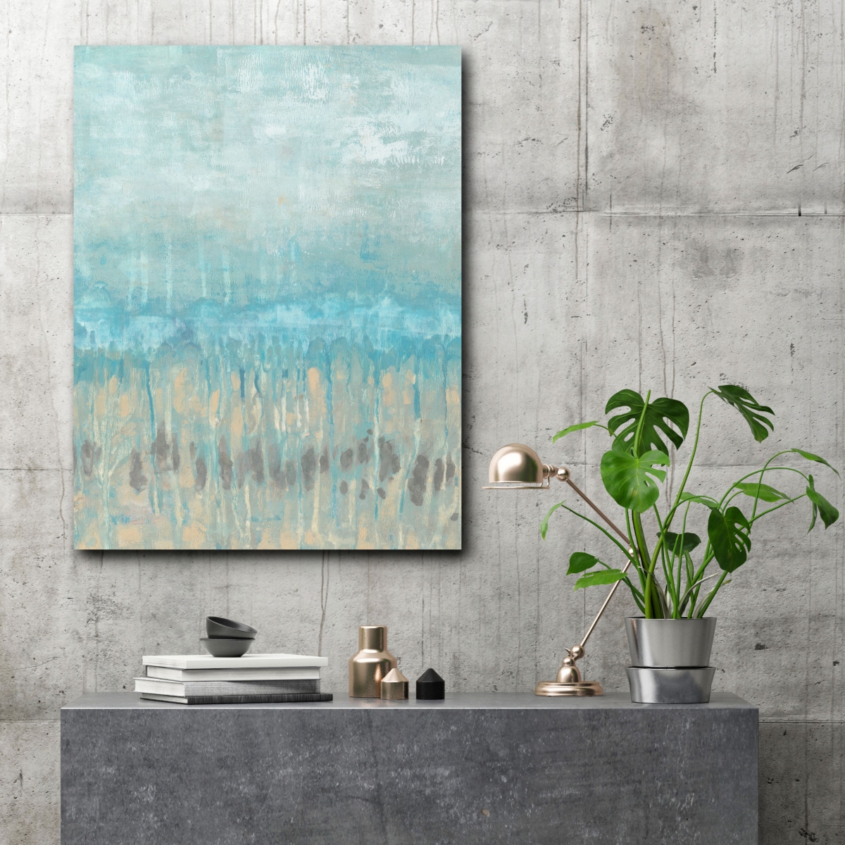 Courtside Market Blue Horizons Gallery-Wrapped Canvas Wall Art -