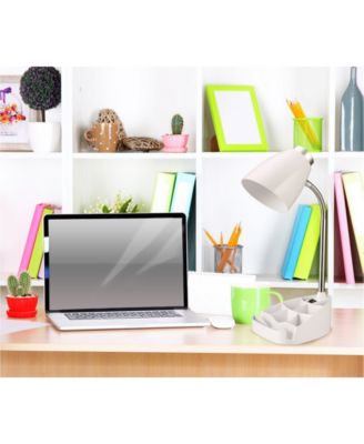 Limelight's Gooseneck Organizer Desk Lamp with iPad Tablet Stand Book Holder