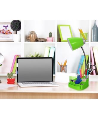 Limelight's Gooseneck Organizer Desk Lamp with iPad Tablet Stand Book Holder and USB port