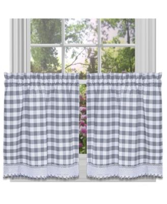 Buffalo Check Window Tier Pair, 58" x 36"