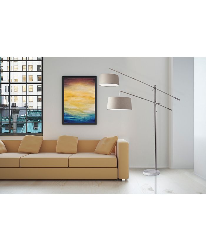 Adesso Manhattan Two-Arm Arc Floor Lamp - Macy's