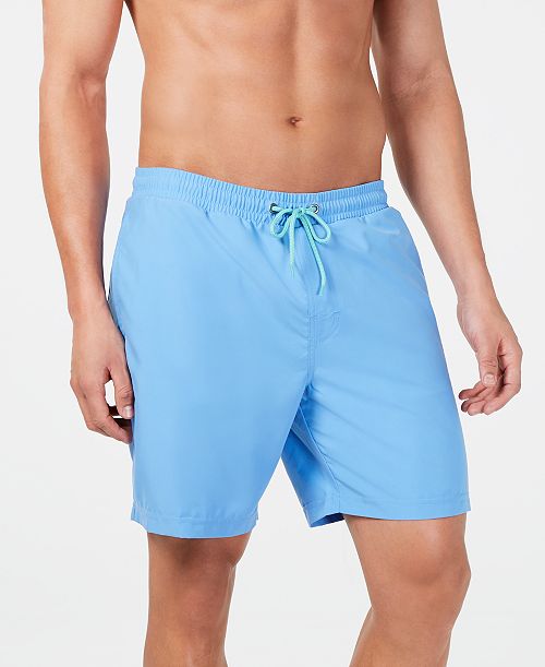 alfani Club Room Men's Quick-Dry Performance Solid 7" Swim Trunks Created for Macy's Men's Fashion & Accessories