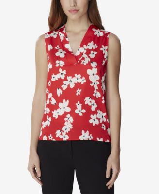 Tahari ASL - Floral-Print Sleeveless Top