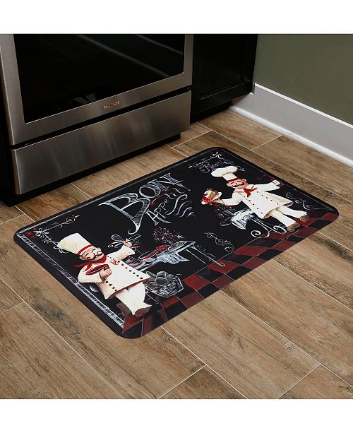 Home Dynamix Designer Chef Chalkboard Chefs Cushioned Anti Fatigue