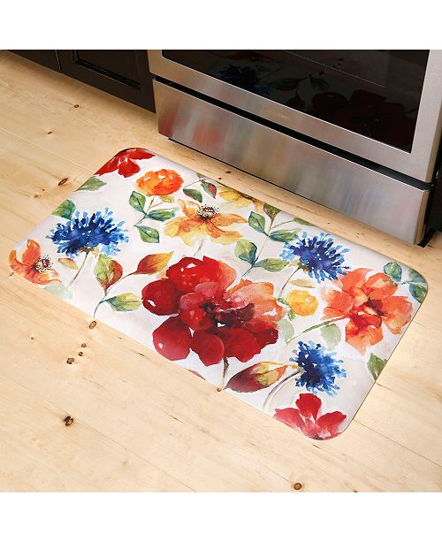 Home Dynamix David Burke Premier Flowers Cushioned AntiFatigue Kitchen