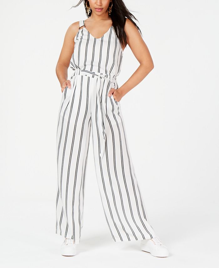 Rosie Harlow Juniors Striped Ring Jumpsuit Created for Macy s