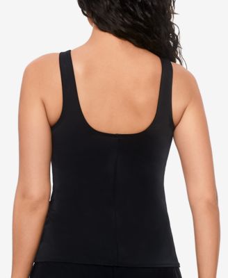 Reebok Iconic-Look High-Neck Tankini Top