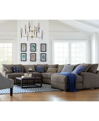 Rhyder Fabric Sectional Collection, Created for Macy's