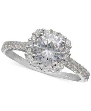 image of Giani Bernini Cubic Zirconia Halo Ring, Created for Macy-s