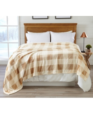 Premium Velvet Luxury Blanket with Buffalo Check Design - King