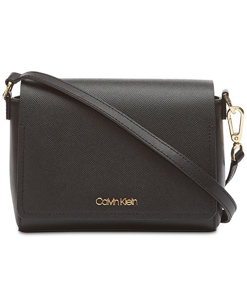 Calvin Klein Clara Leather Crossbody & Reviews Handbags & Accessories