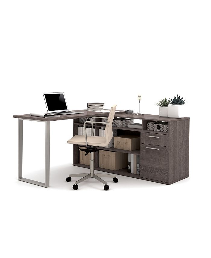 Bestar Solay L-Shaped Desk & Reviews - Furniture - Macy's