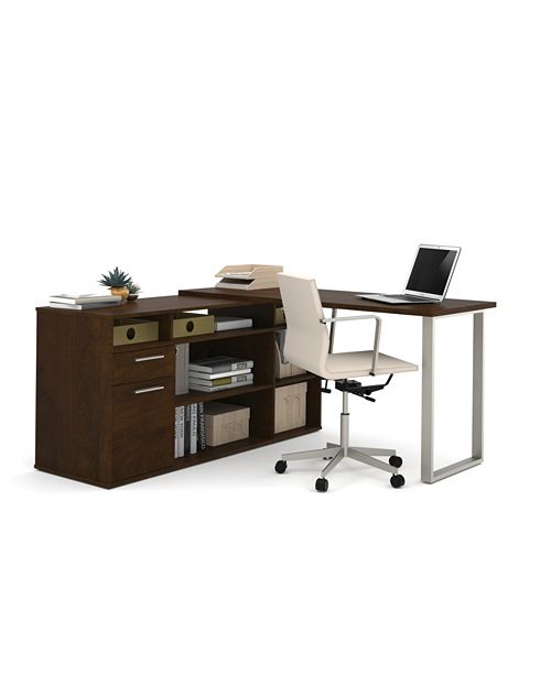 Bestar Solay L Shaped Desk Reviews Furniture Macy S